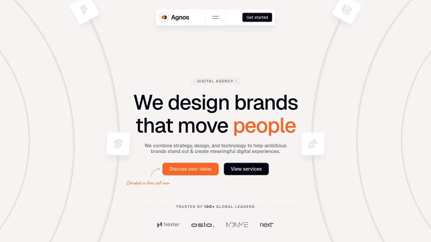agnos - Framer Portfolio & Agency Website Template
