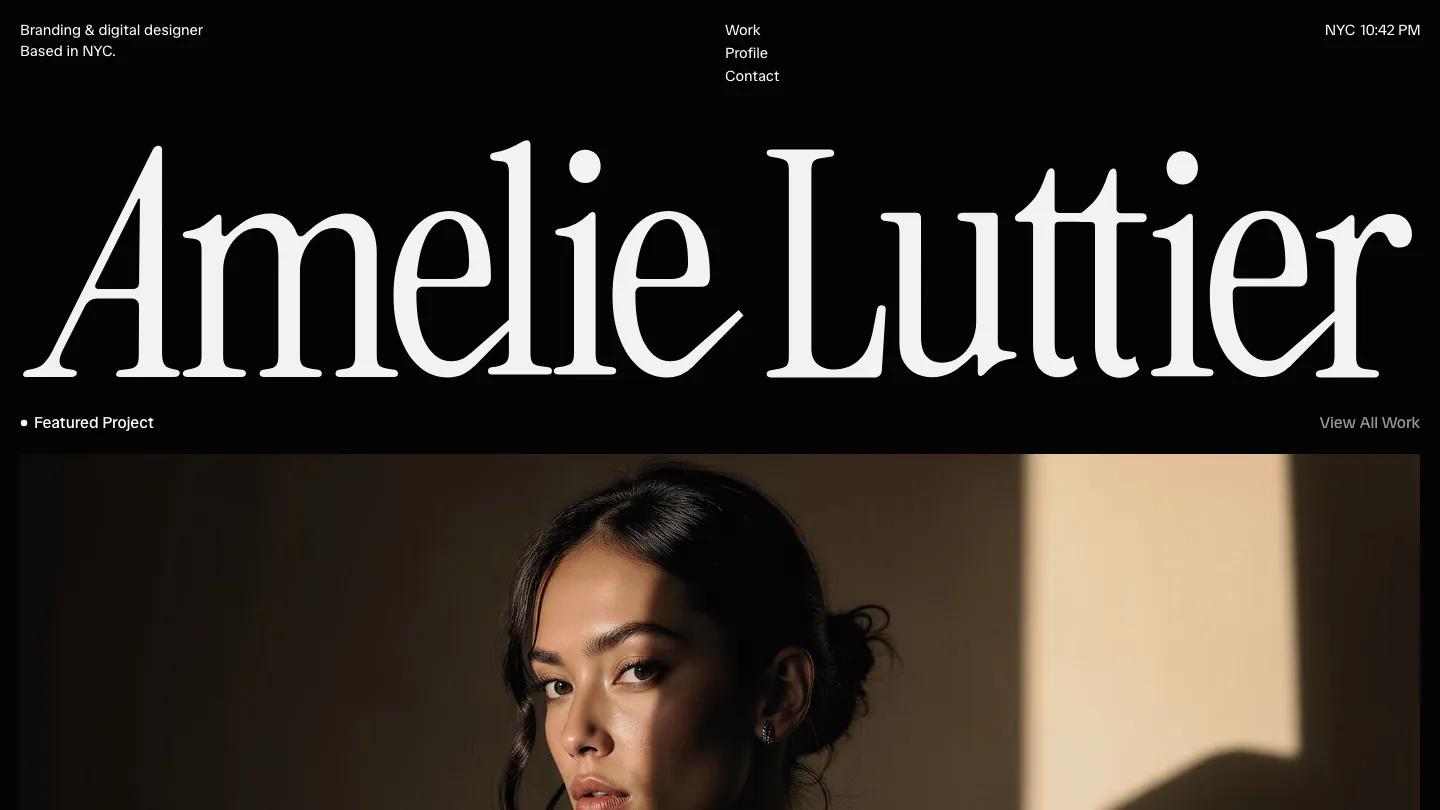 amelie - Framer Portfolio & Agency Website Template