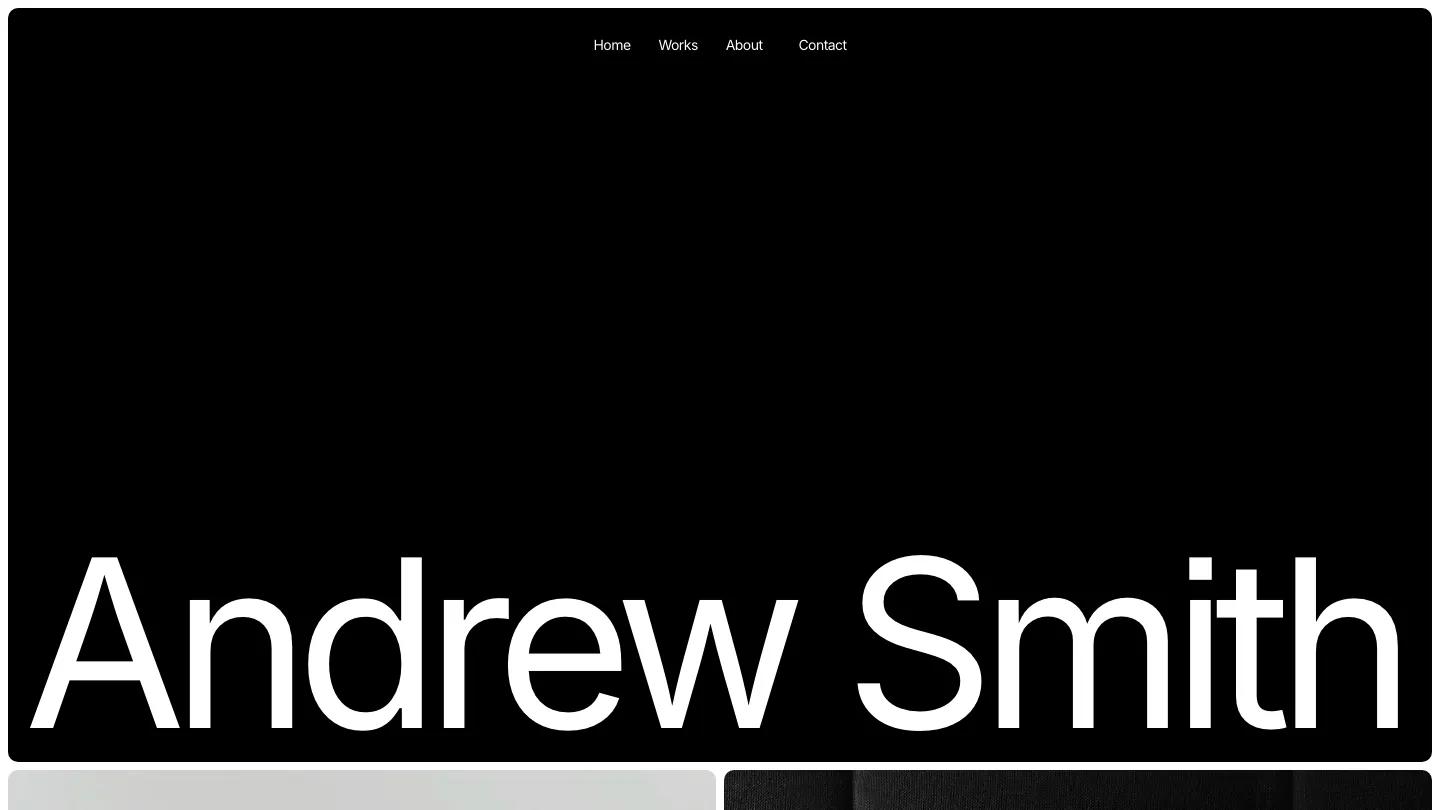 andrew - Framer Portfolio & Agency Website Template