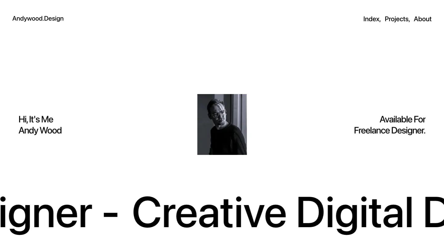 andywood - Framer Portfolio & Agency Website Template