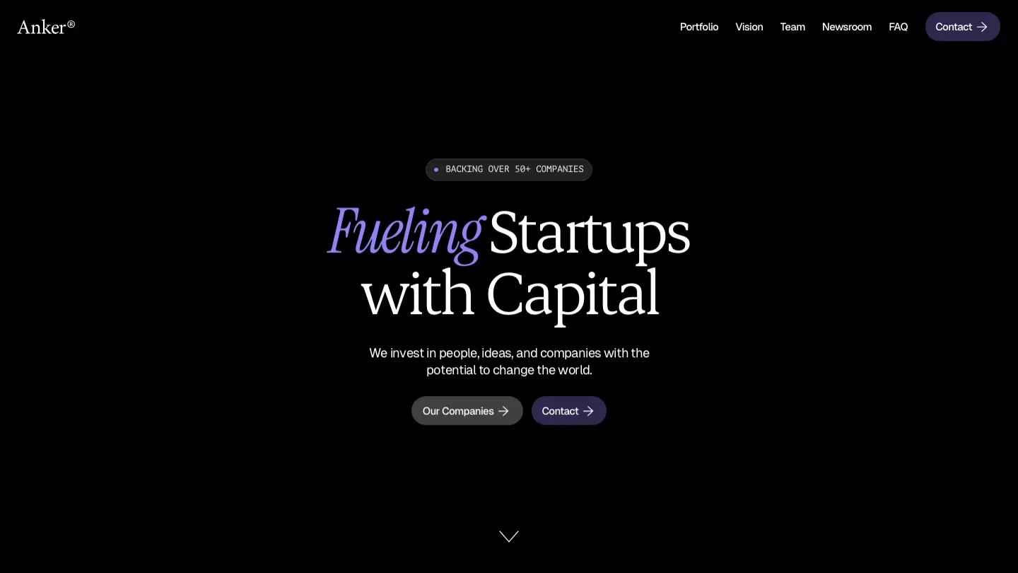 anker - Framer Portfolio & Agency Website Template
