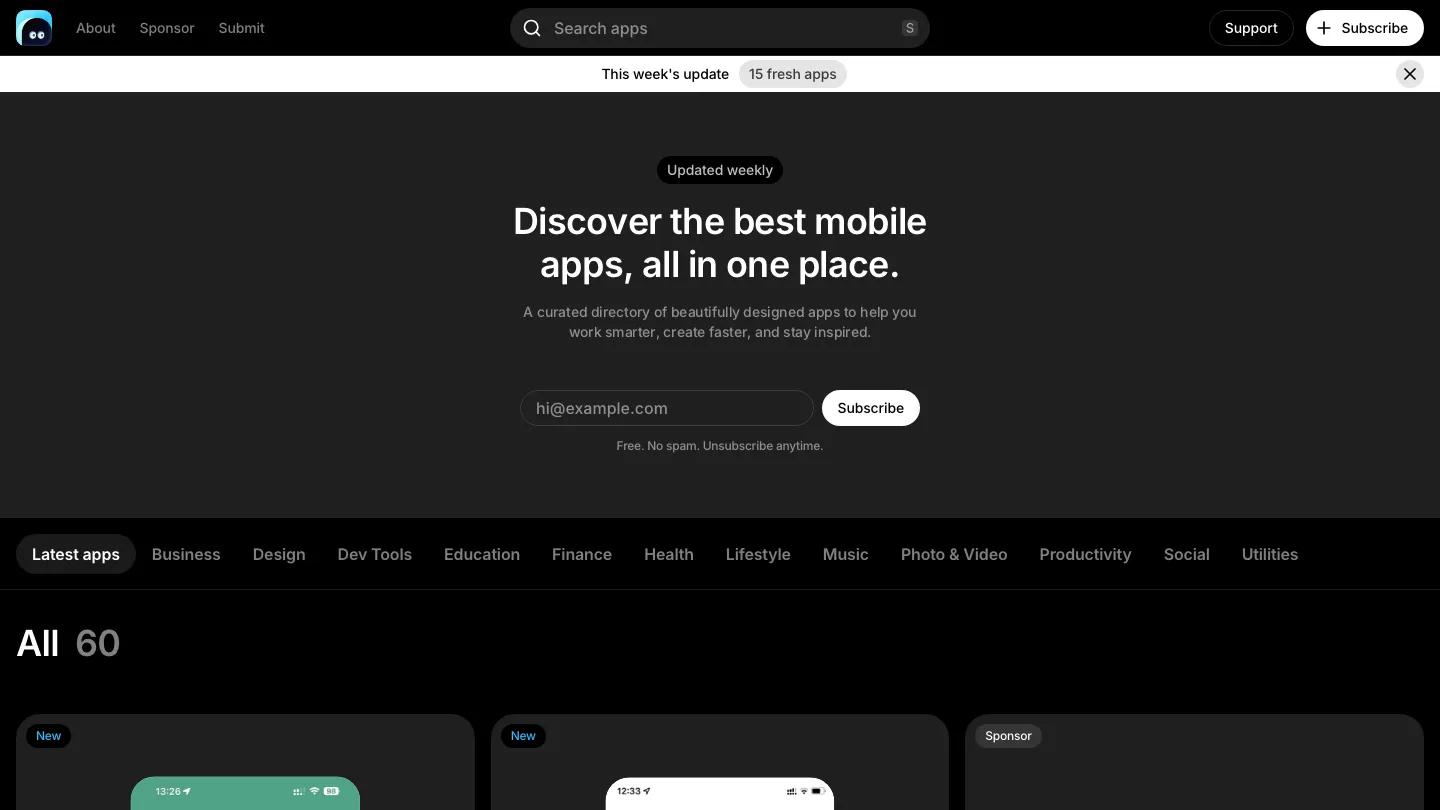 app-curation - Framer Technology & Software Website Template