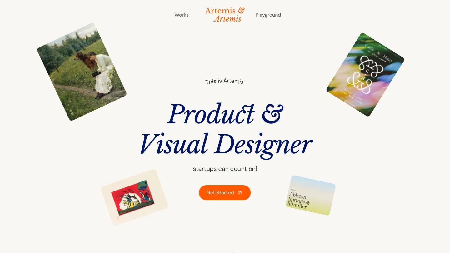 artemis - Framer Portfolio & Agency Website Template