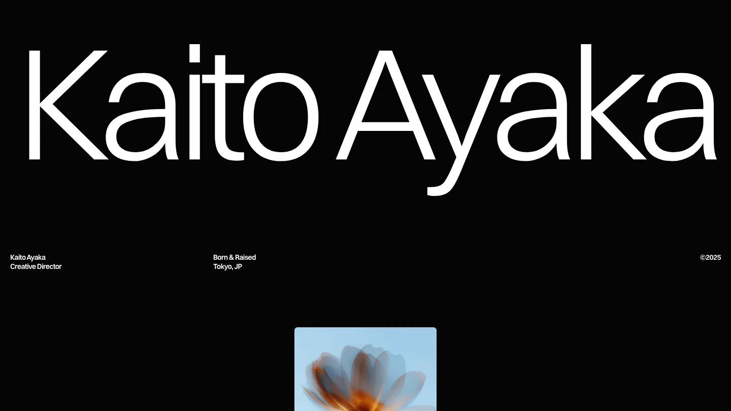 ayaka - Framer Personal Website Template