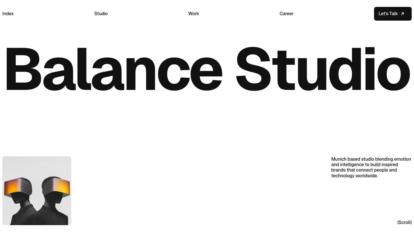 balanceo - Framer Portfolio & Agency Website Template
