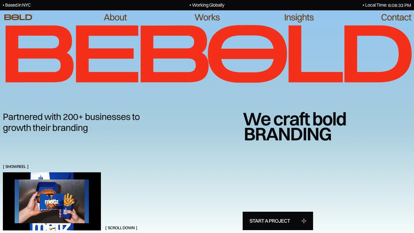 bebold - Framer Portfolio & Agency Website Template
