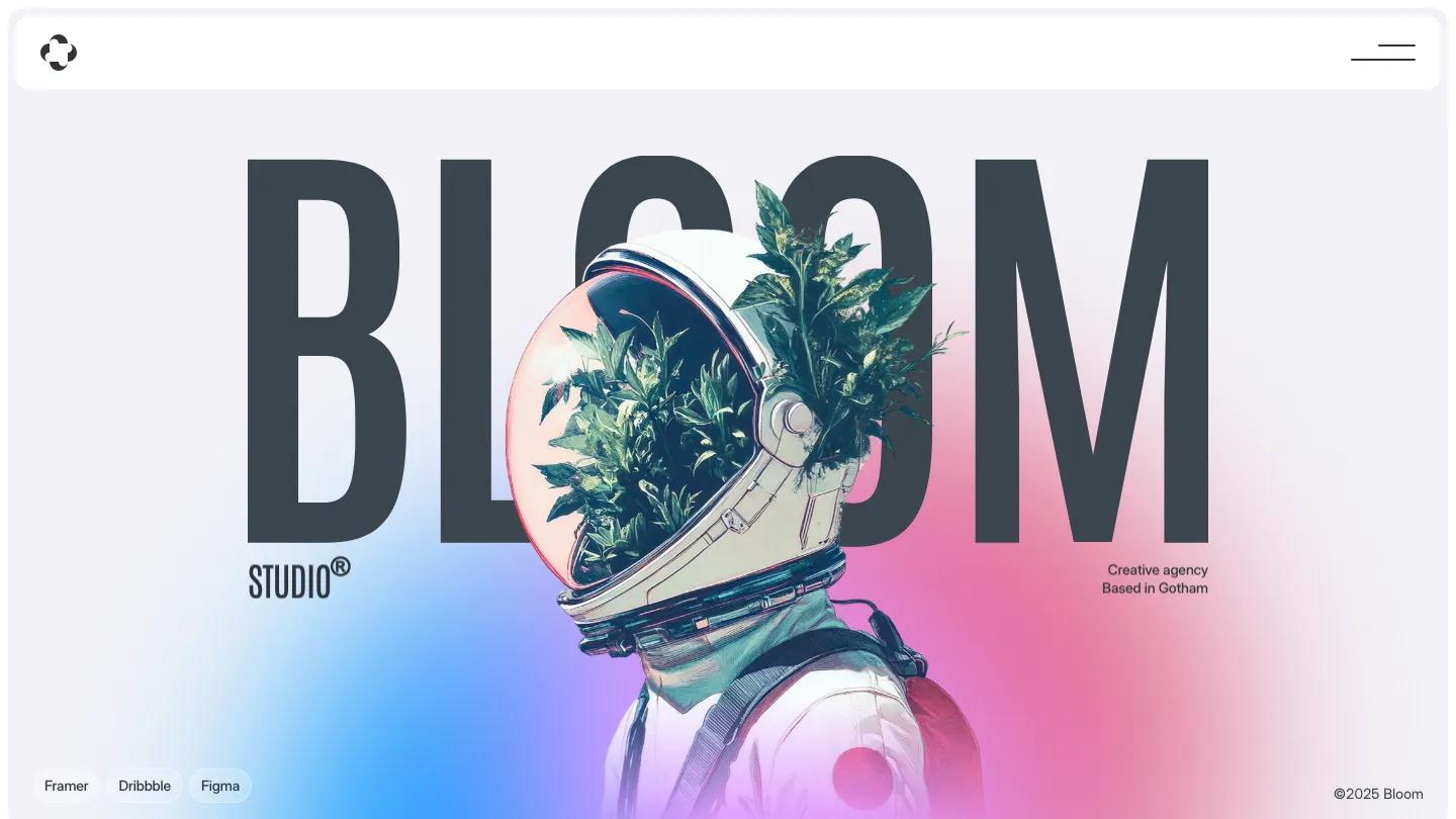 bloomer - Framer Portfolio & Agency Website Template
