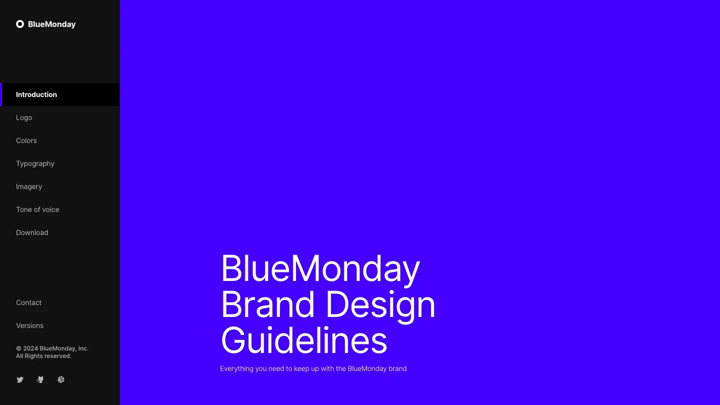 bluemonday-brand-design-guidelines-framer-template - Framer Website Template