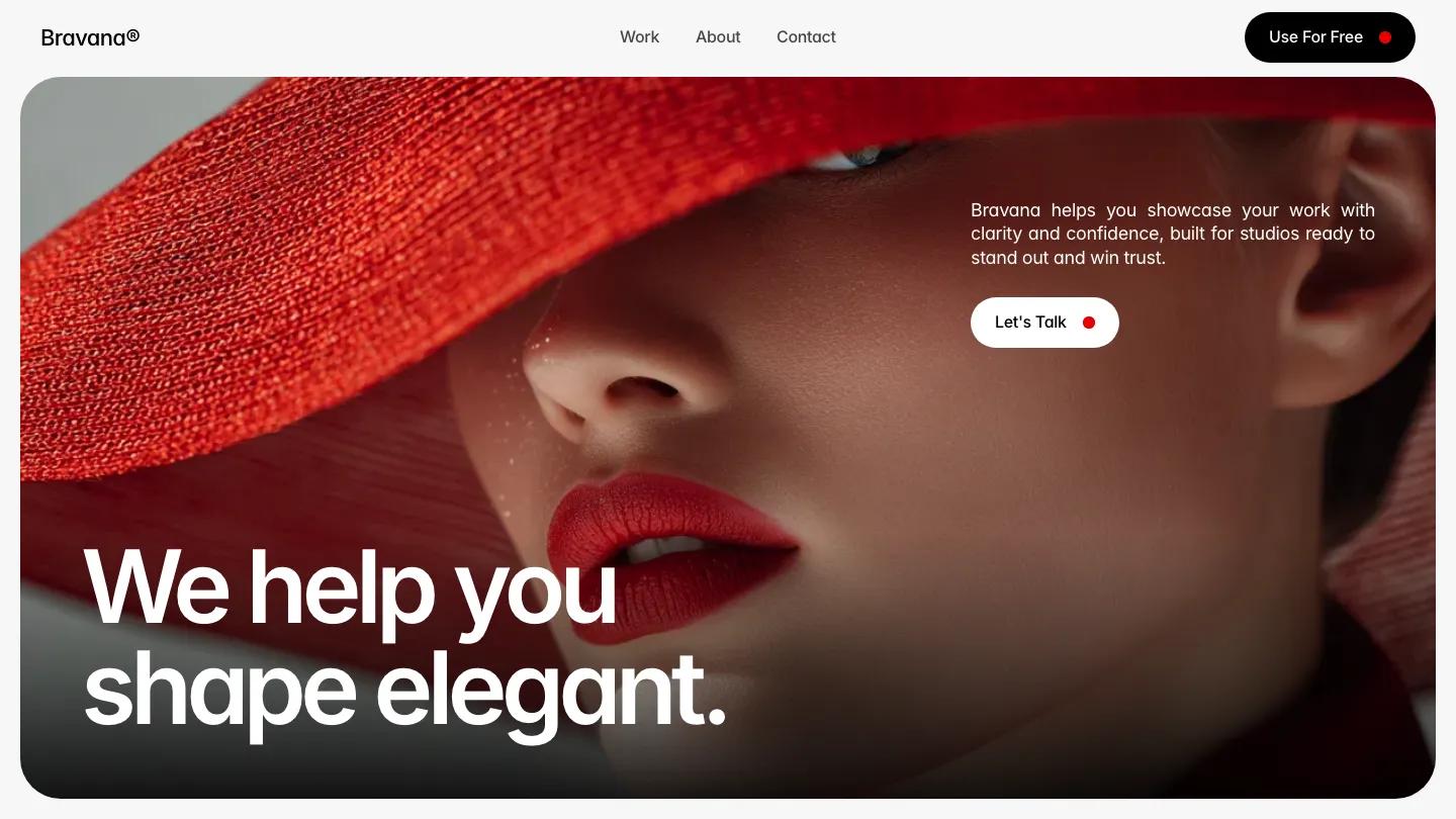 bravana - Framer Portfolio & Agency Website Template