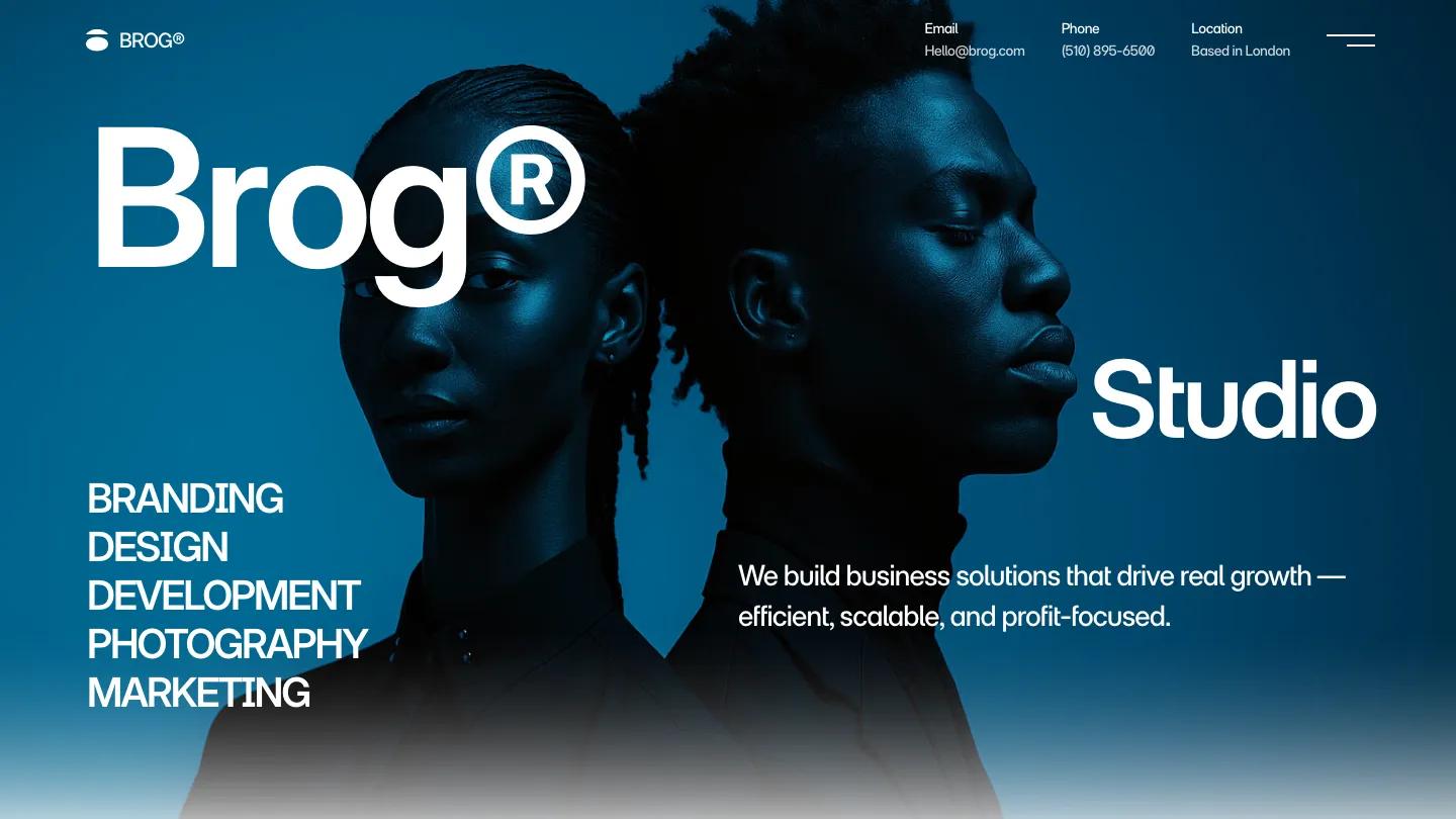 brog - Framer Portfolio & Agency Website Template