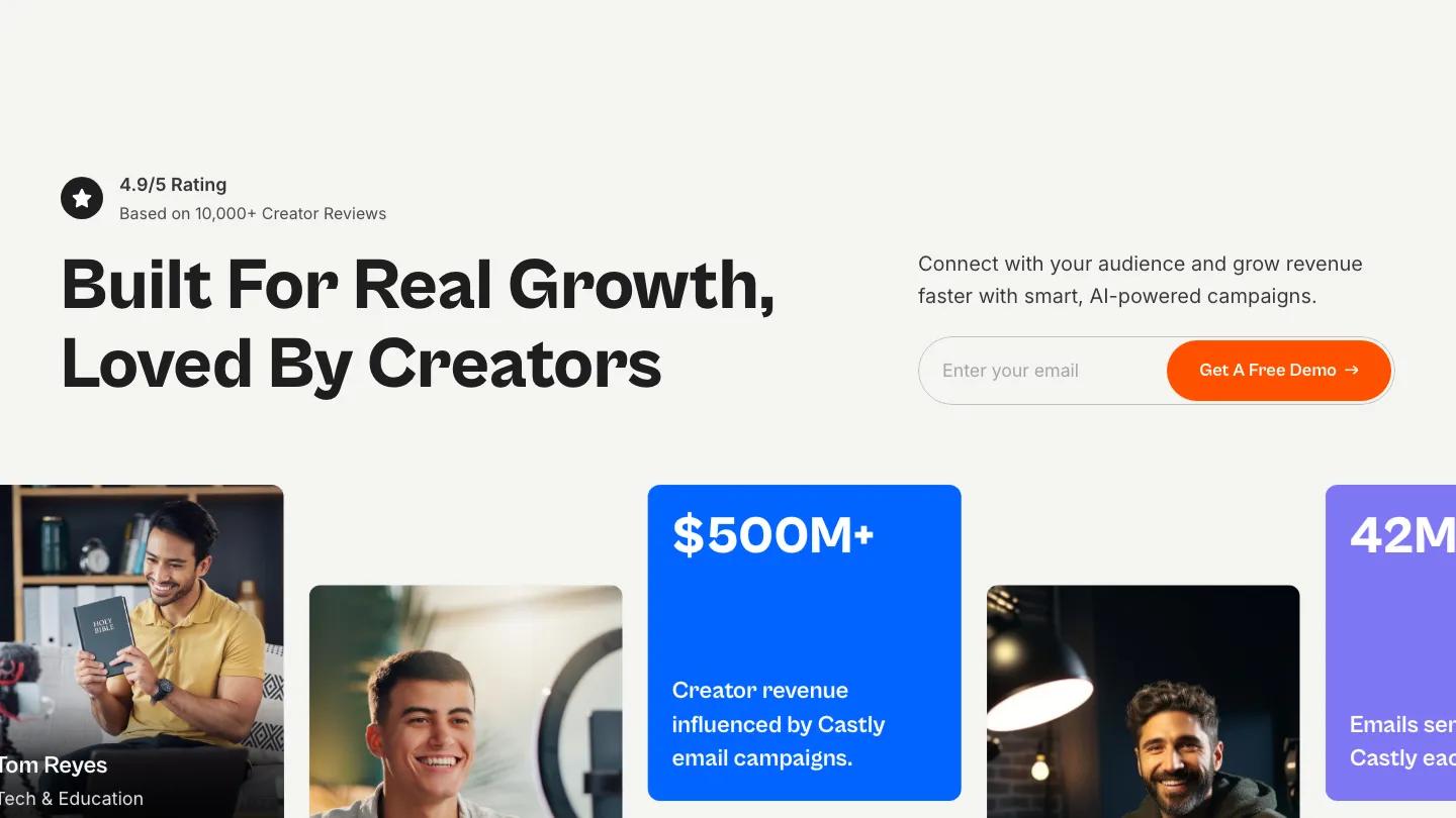 Castly - Framer Technology & Software Website Template