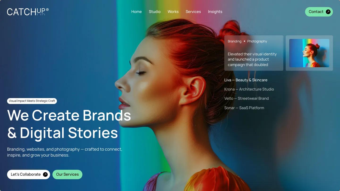 catchup - Framer Photography & Videography Website Template