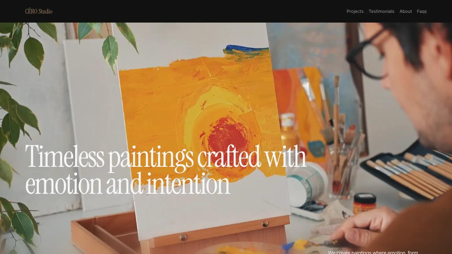 cero-studio - Framer Art & Design Website Template