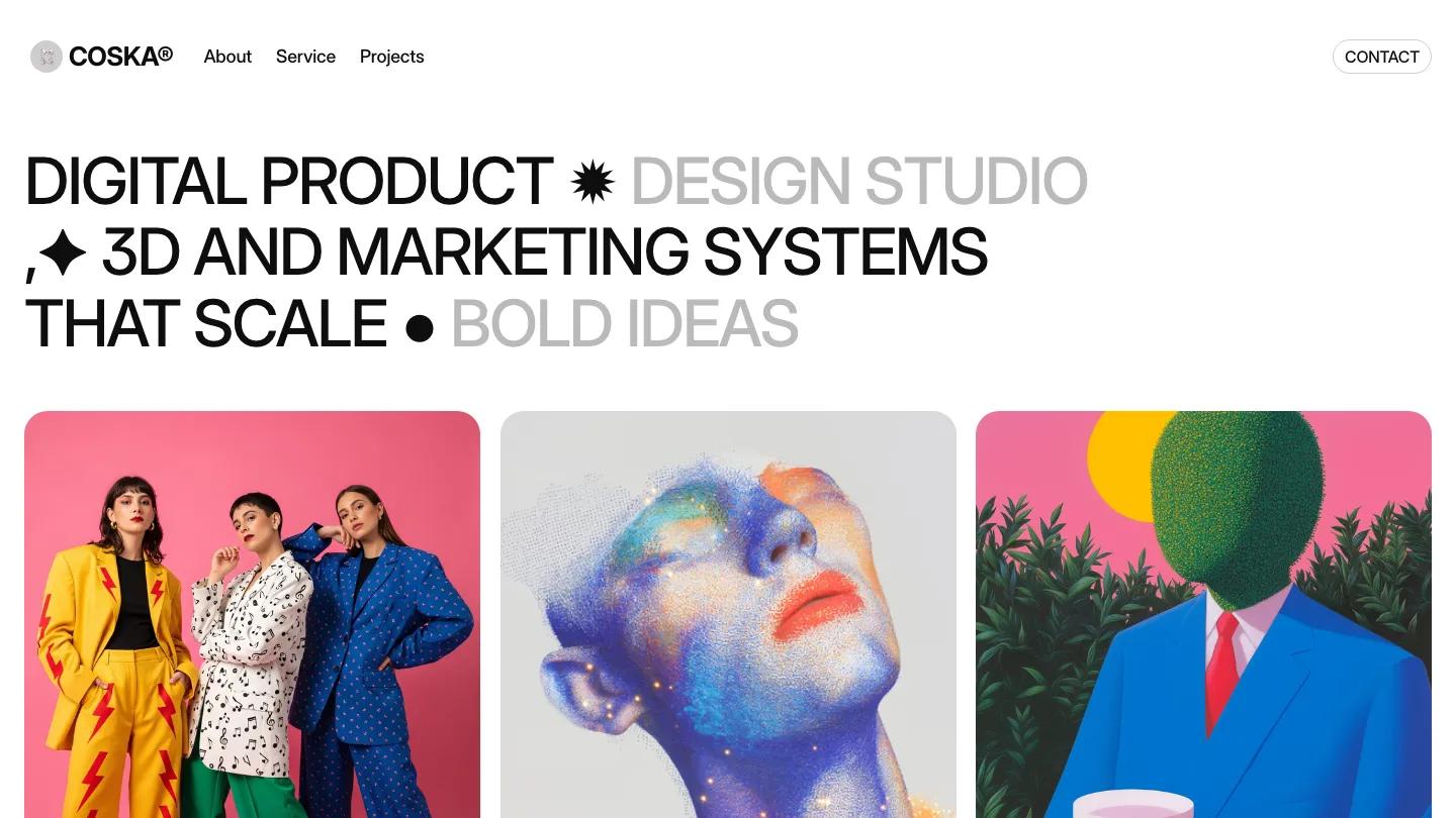 coska - Framer Portfolio & Agency Website Template