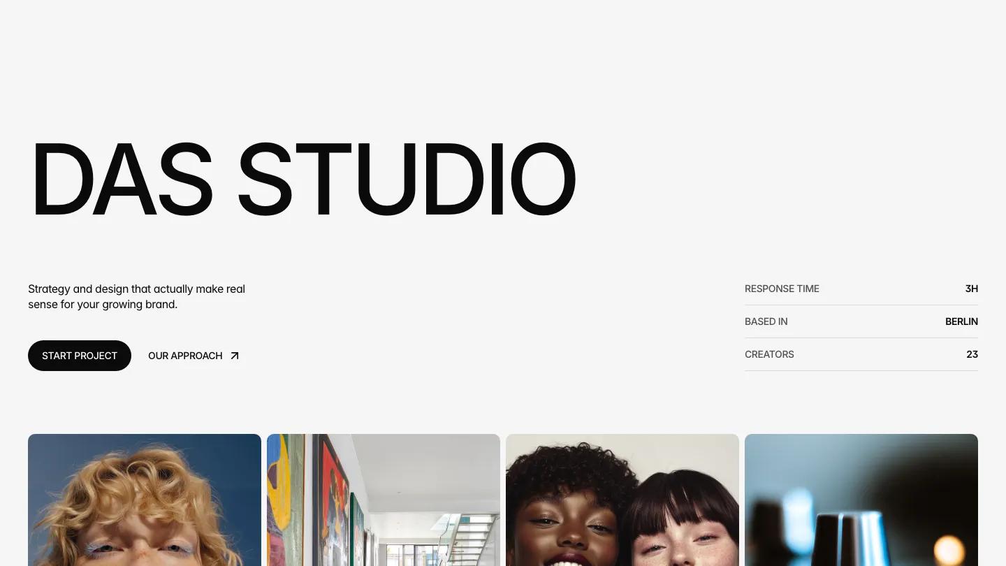 das-studio - Framer Portfolio & Agency Website Template