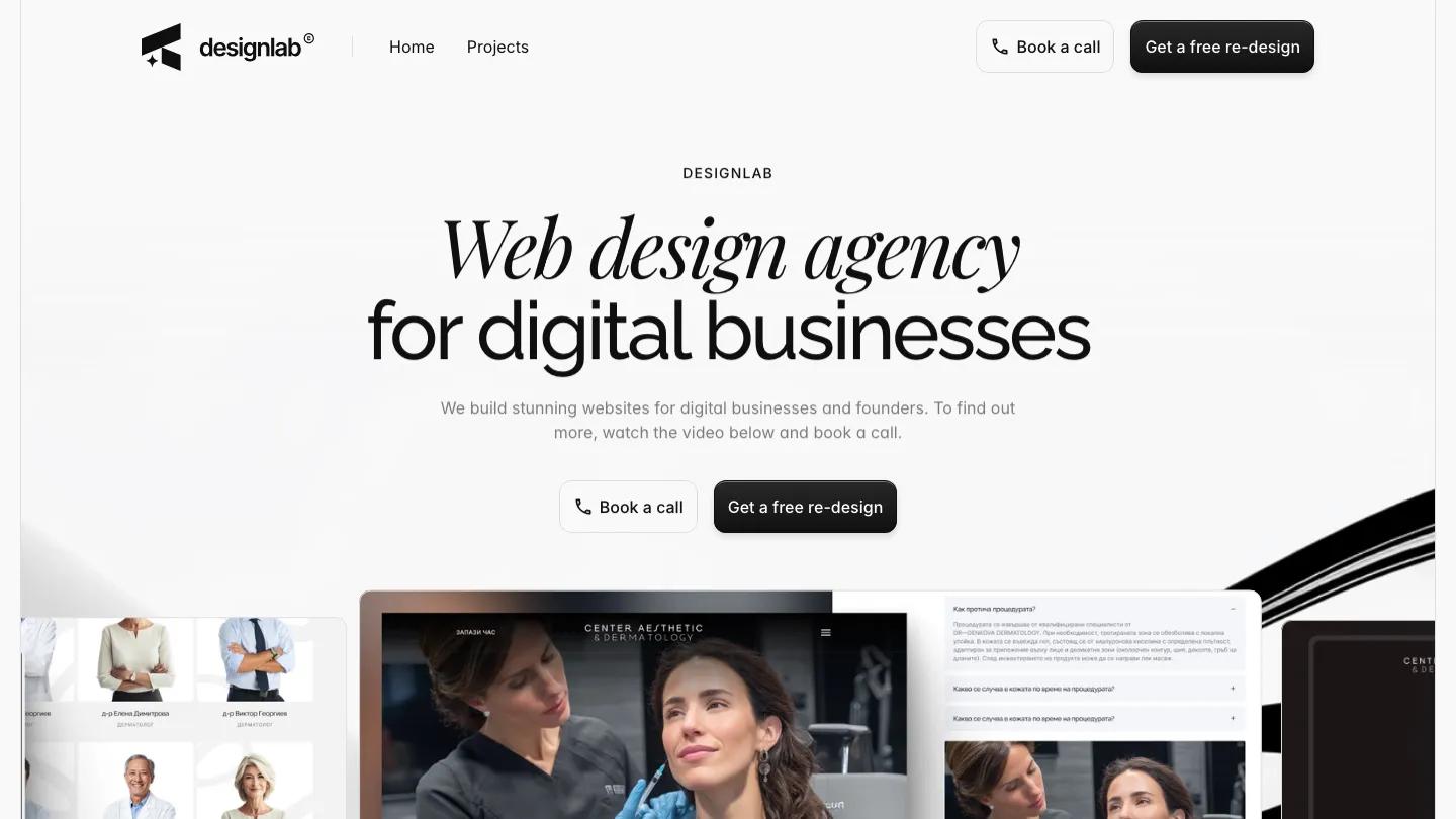 designlab - Framer Portfolio & Agency Website Template