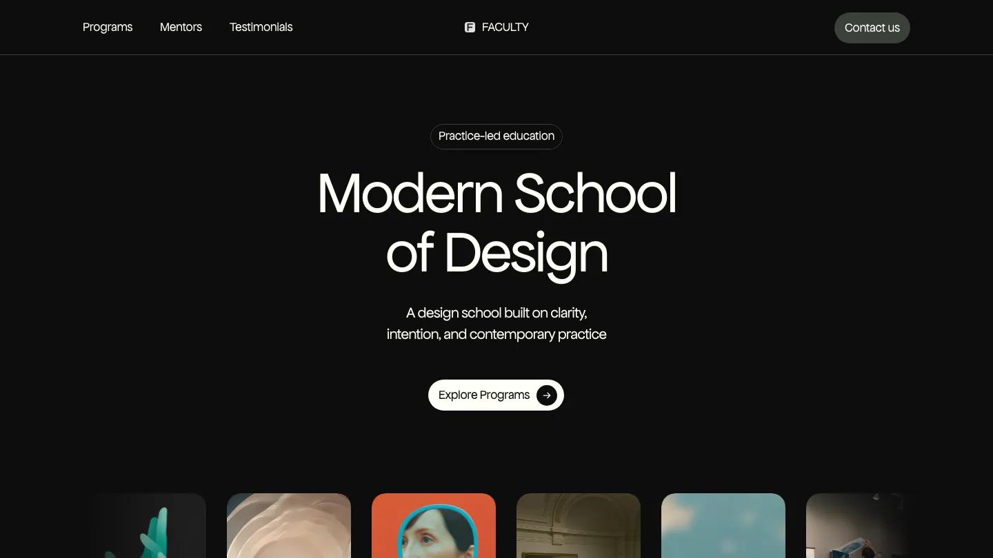 faculty - Framer Education & Training Website Template