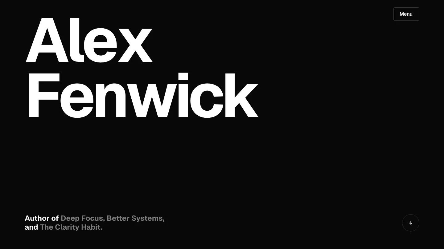 fenwick - Framer Personal Website Template