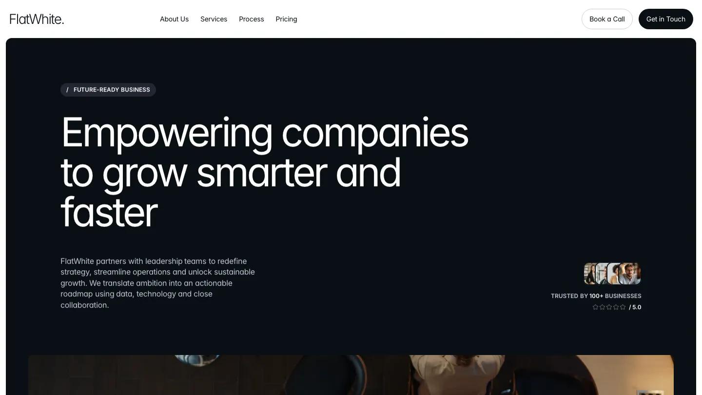 flat-white - Framer Website Template