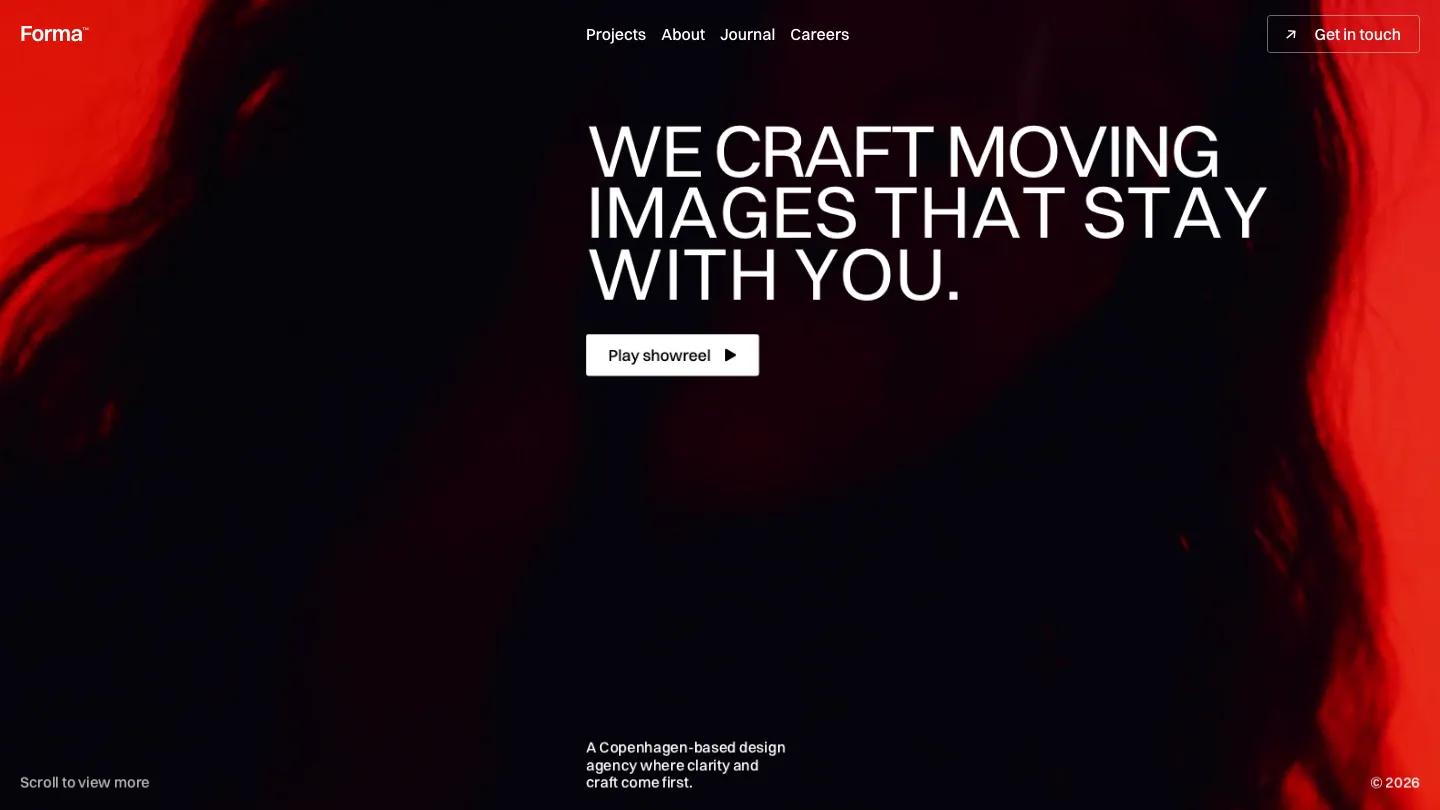 forma-studio - Framer Portfolio & Agency Website Template