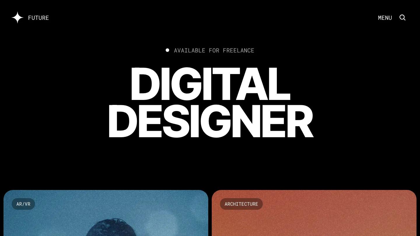 future-cyberpunk-portfolio-template - Framer Personal Website Template