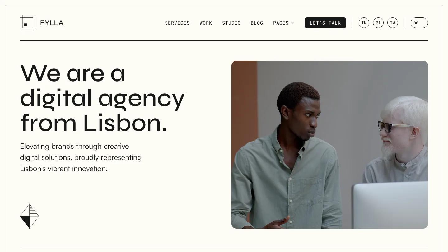 fylla - Framer Personal Website Template