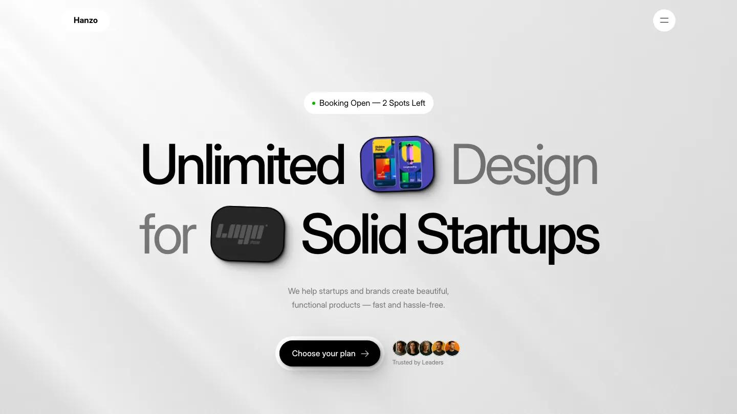 hanzo - Framer Portfolio & Agency Website Template