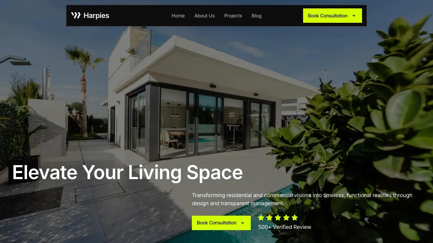 harpies - Framer Portfolio & Agency Website Template