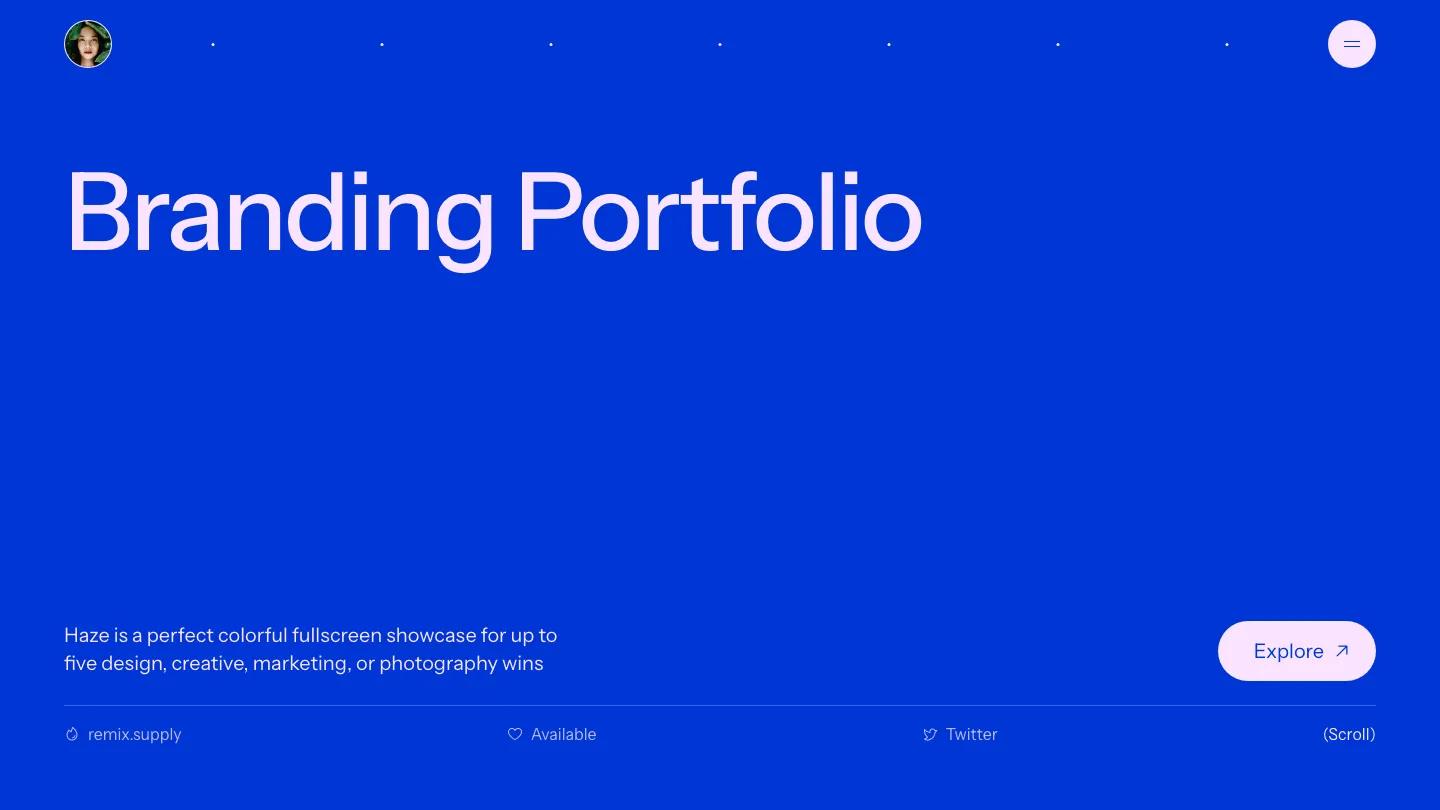 haze - Framer Portfolio & Agency Website Template