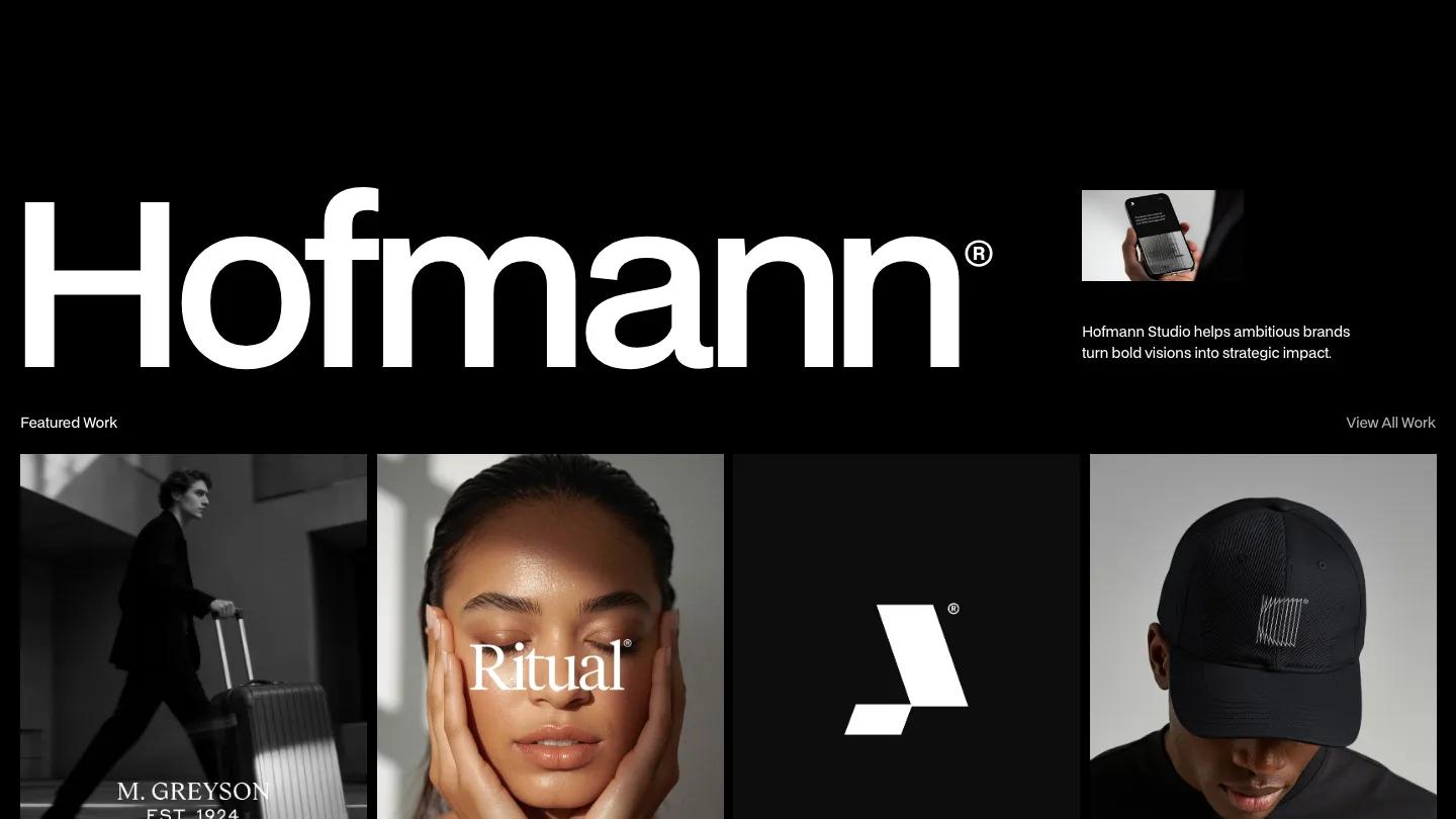 hofmann - Framer Portfolio & Agency Website Template