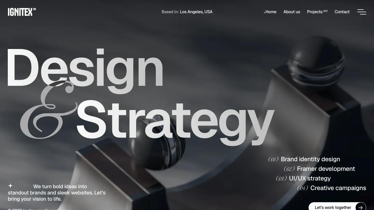ignitex - Framer Portfolio & Agency Website Template