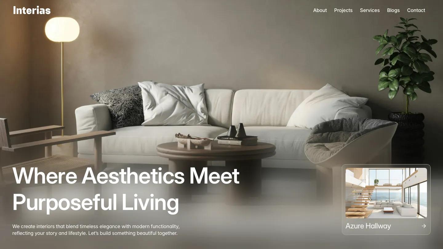 interias - Framer Professional Services Website Template