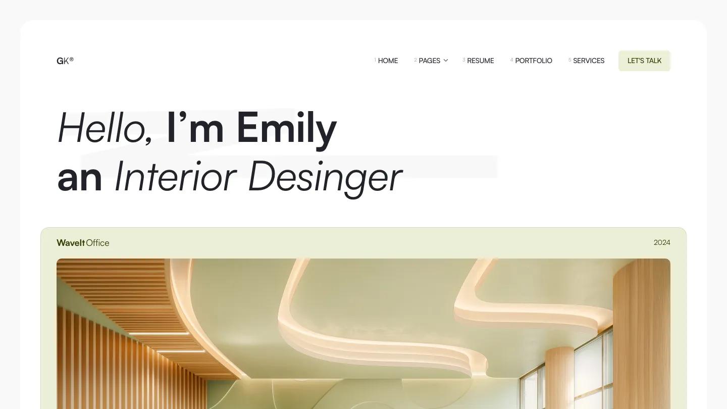 intero - Framer Portfolio & Agency Website Template
