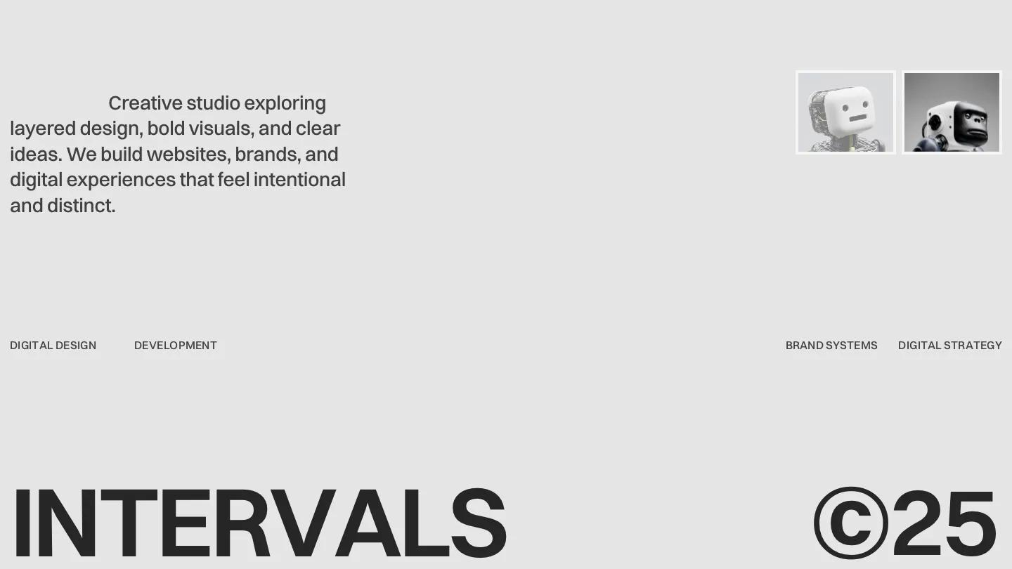 intervals - Framer Portfolio & Agency Website Template