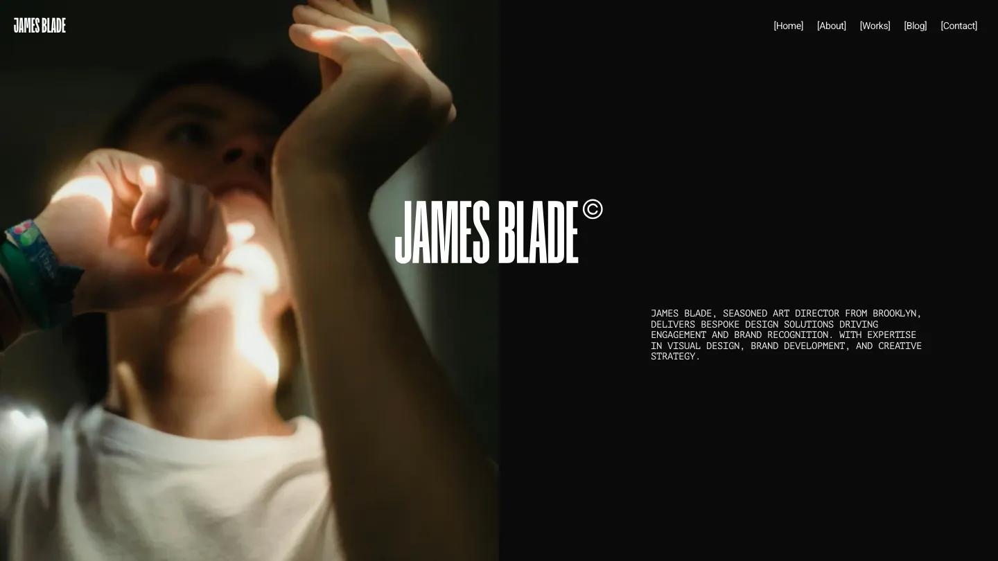 james-blade - Framer Portfolio & Agency Website Template