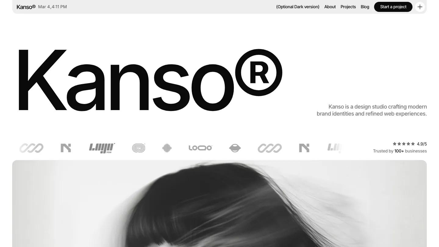 kanso - Framer Portfolio & Agency Website Template