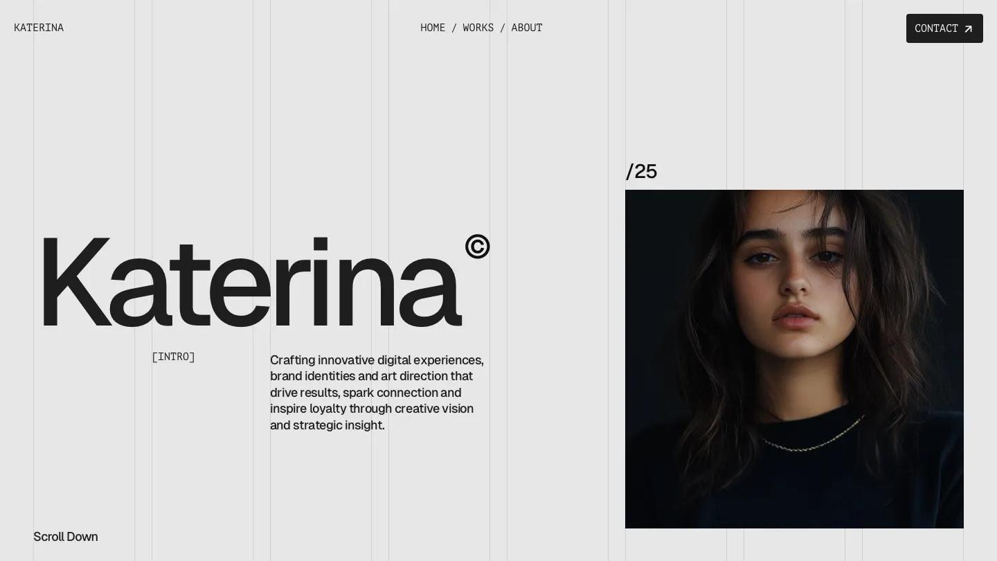 katerina - Framer Portfolio & Agency Website Template