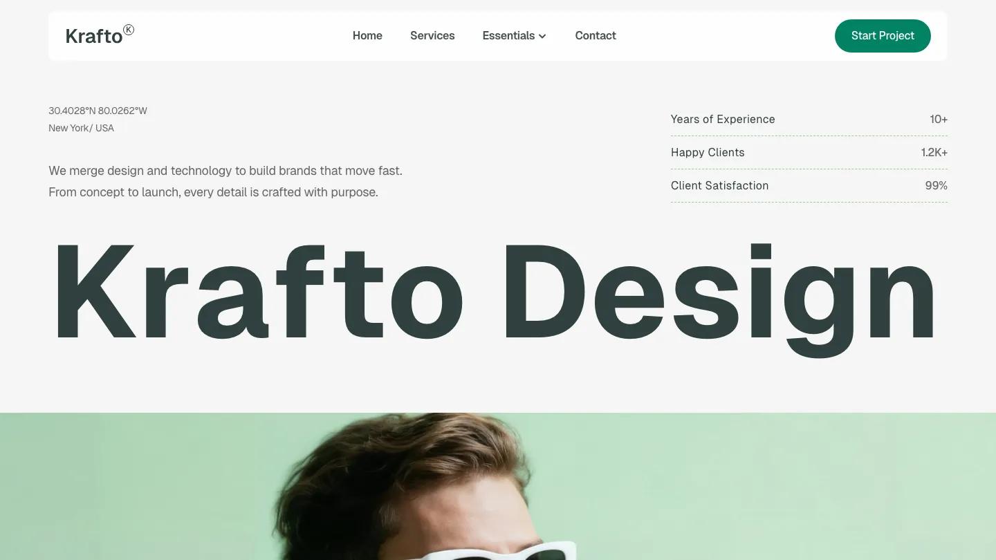 krafto - Framer Portfolio & Agency Website Template