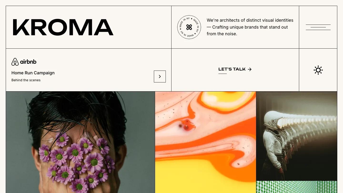 kroma - Framer Portfolio & Agency Website Template