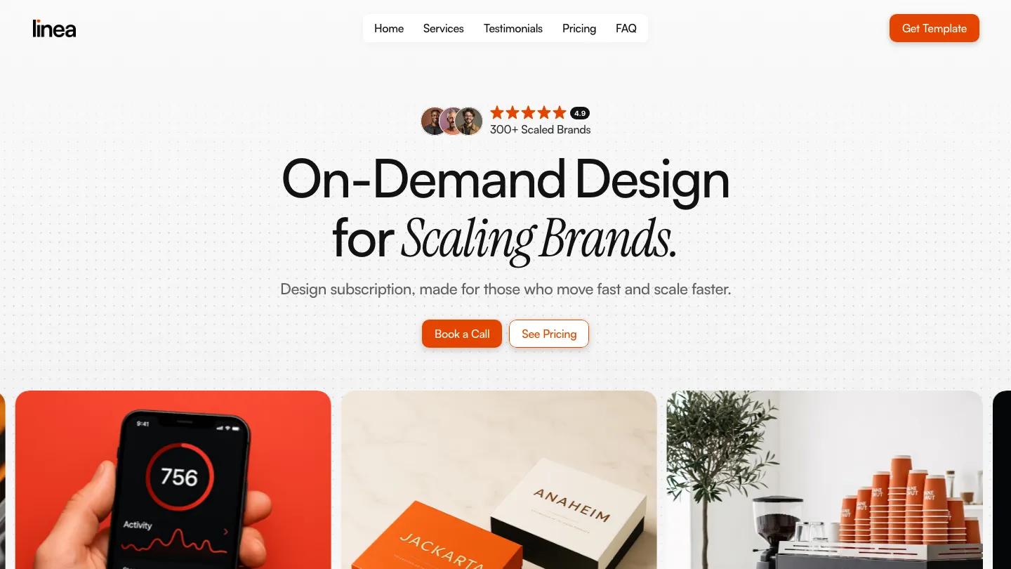 lineads - Framer Portfolio & Agency Website Template