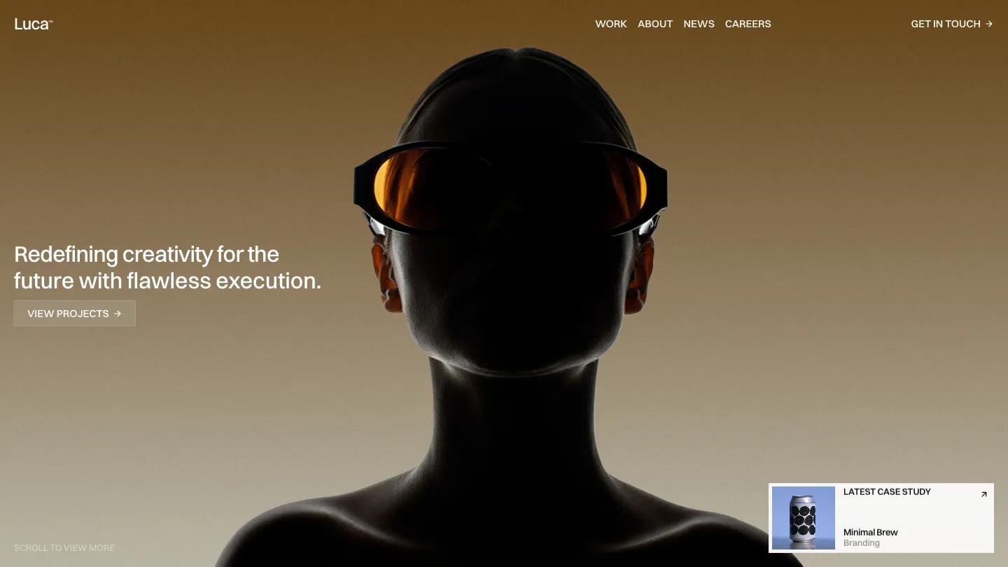 luca - Framer Personal Website Template
