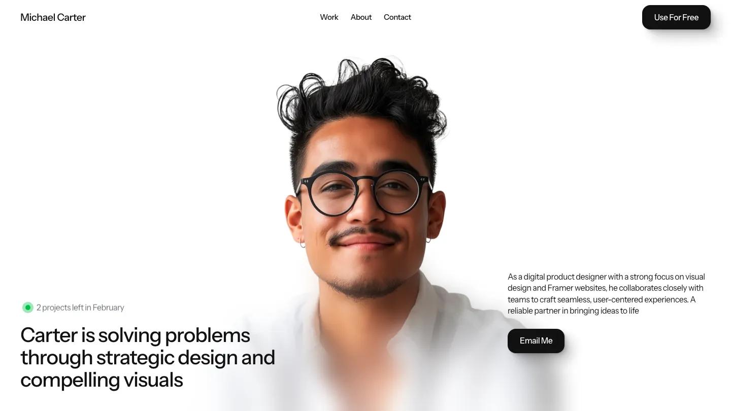 luzia - Framer Personal Website Template