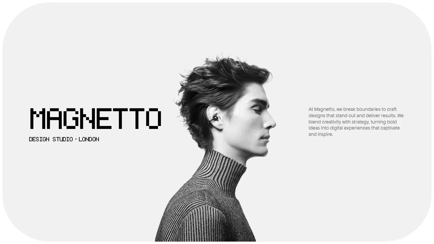 magnetto - Framer Portfolio & Agency Website Template