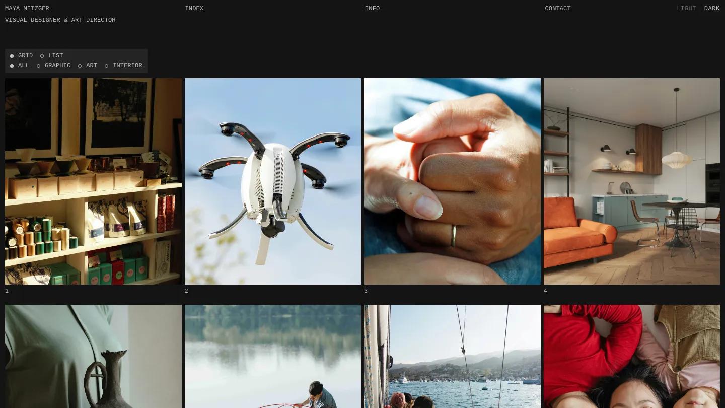 metzger - Framer Personal Website Template