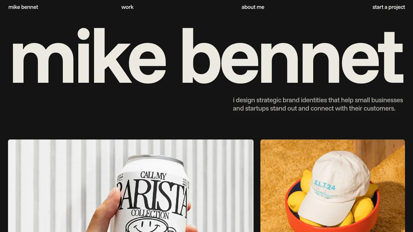 mike-bennet - Framer Portfolio & Agency Website Template