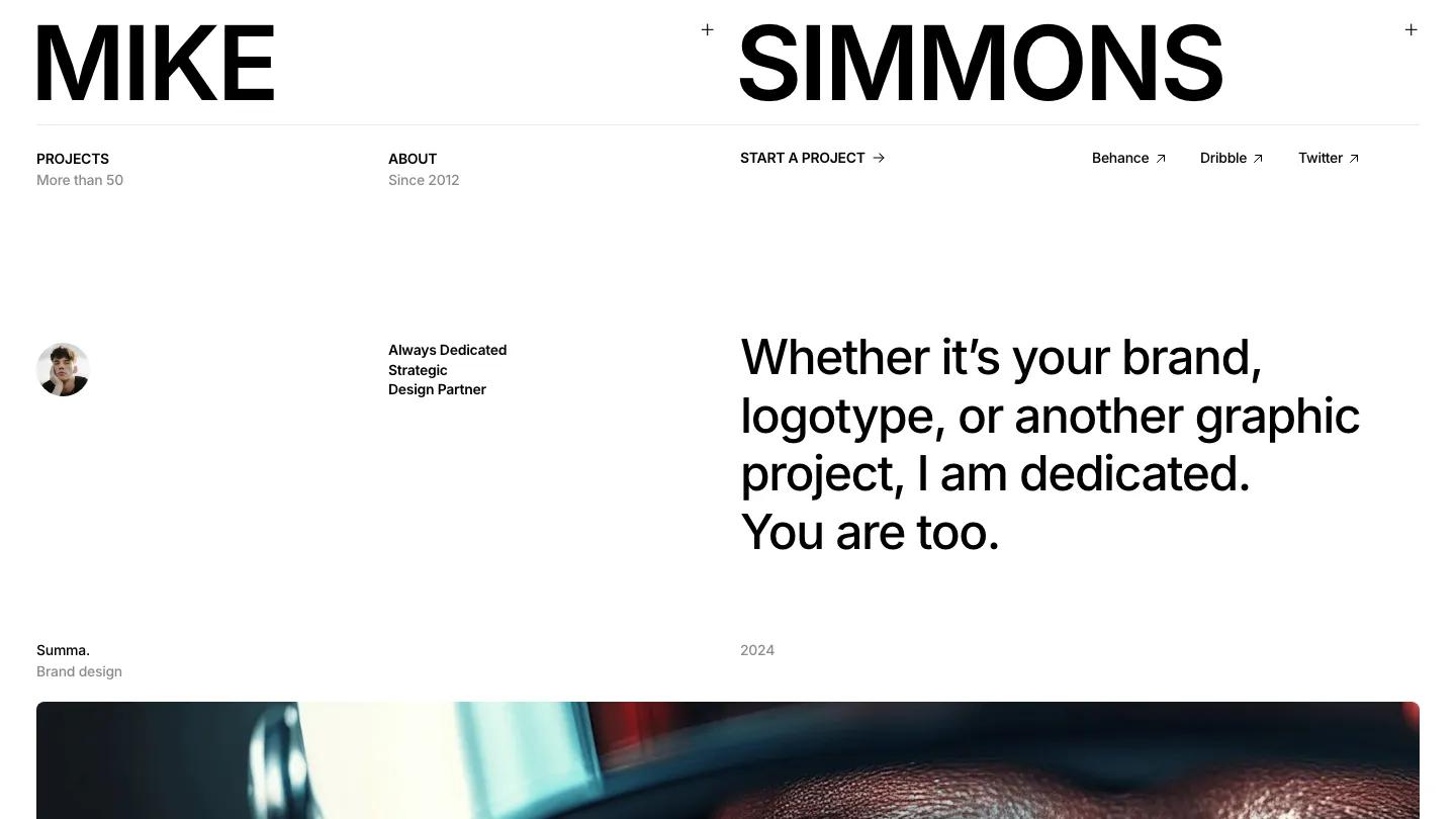 mike - Framer Personal Website Template