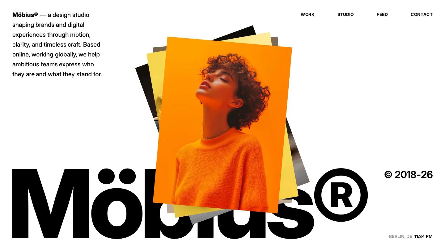 mobius - Framer Portfolio & Agency Website Template