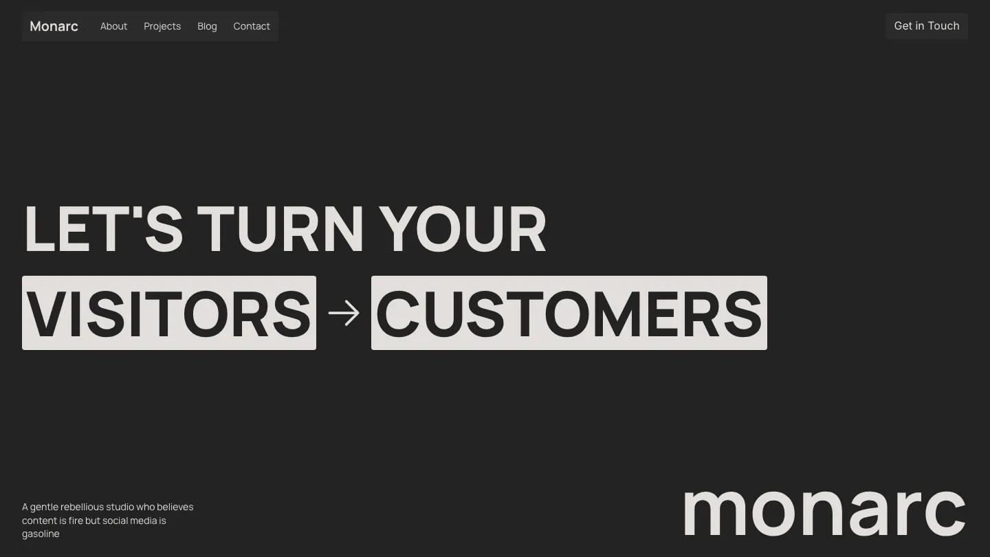 monarc - Framer Portfolio & Agency Website Template