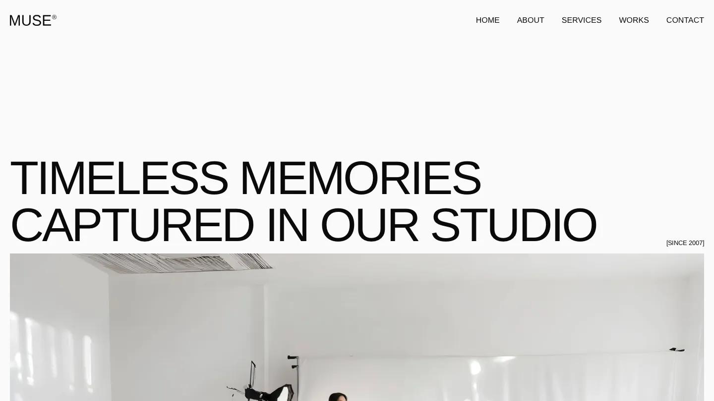 muse-studio - Framer Photography & Videography Website Template