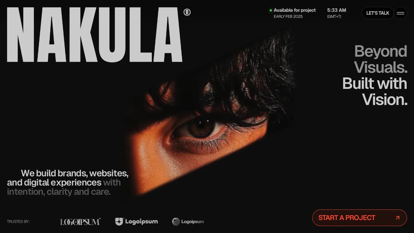 nakula - Framer Portfolio & Agency Website Template